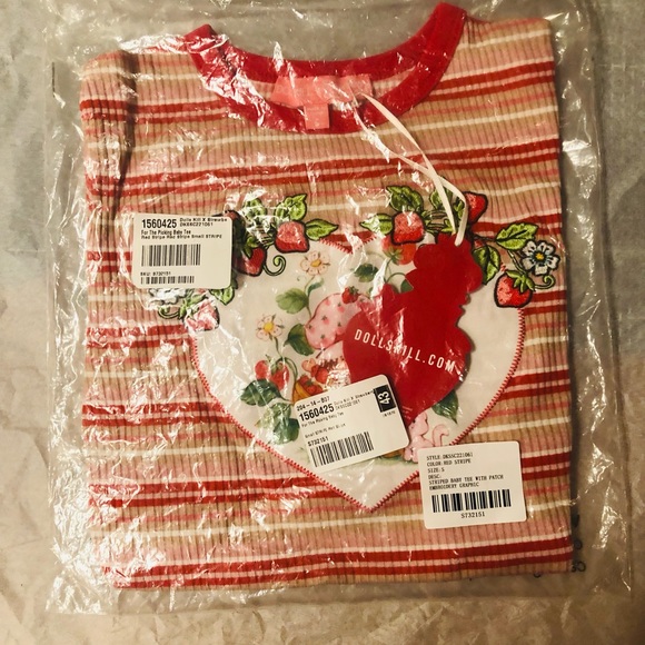 LAST 1 NWT Dolls Kill x Strawberryshortcake For the Picking Baby Tee - Picture 5 of 7
